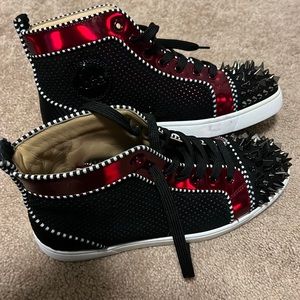 Men’s size 41 Christian Louboutin, red bottom sneakers